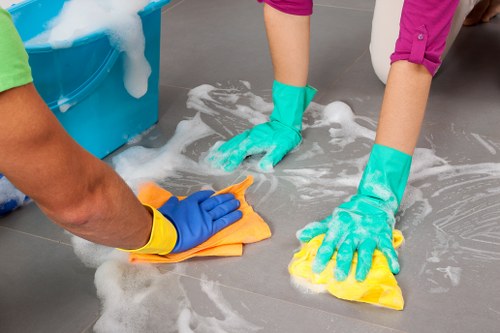 Professional office cleaning service for a Brixton workplace reception and desks