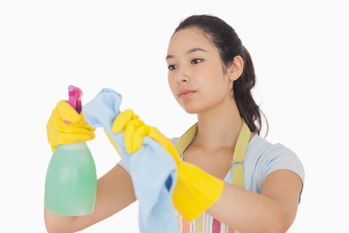 Local cleaning team working in a Brixton home during a move-in service