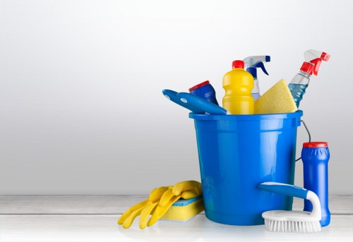 Post-construction cleaning in a Brixton flat with dust removal on surfaces